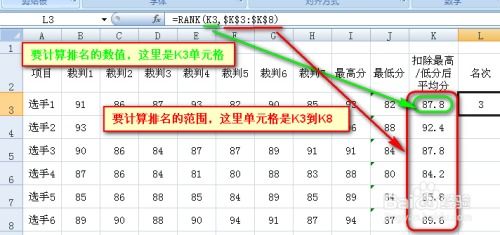 如何用excel积分排名,excel积分排名怎么做