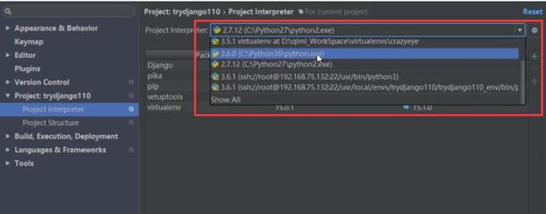 pycharm配置python解释器,为pycharm配置解释器